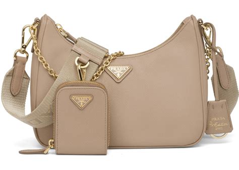 prada saffiano bag beige|prada shoulder bag price.